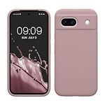 kwmobile Case Compatible with Google Pixel 8a Case - TPU Silicone Phone Cover with Soft Finish - Nude Lilac