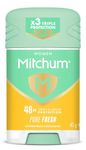 Revlon Mitchum Women Triple Odor Defense 48HR Protection Deodorant Stick and Antiperspirant Pure Fresh, Dermatologist Tested, 41 g (Pack of 1)