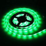 Water-Resistance IP65, 12V Waterproof Flexible LED Strip Light, 16.4ft/5m Cuttable LED Light Strips, 300 Units 3528 LEDs Lighting String, LED Tape(Green) Power Adapter not Included