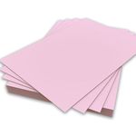 A5 Light Pink Colour Card 160gsm Sheets Double Sided Craft Printer Copier Art Crafts School Office Card Making Printing 148mm x 210mm (A5 Light Pink Card - 160gsm - 200 Sheets)