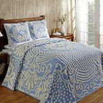 Better Trends Set, Cotton, Blue, King Bedspread with 2 Standard Sham