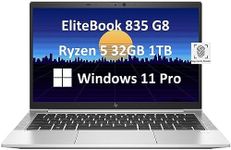 HP EliteBook 835 G8 Business Laptop (13.3" FHD, AMD Ryzen 5 PRO 5650U, 32GB RAM, 1TB SSD, 6-Core Beat i7-1165G7) Ultrathin, Backlit Keyboard, Fingerprint, Webcam, NFC, 3-Yr Warranty, Win 11 Pro