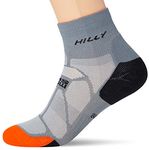 Hilly Marathon Fresh Anklet Socks - Granite/Orange, M