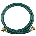 Darnassus PVC Garden Hose 1/2 Inch Green Heavy Duty Water Hose with Solid Brass Fittings,No Leaking, Flexible,for outdoors,Lawns,Patio (5 FT, Green, Brass Fittings)