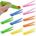 Kids Tweezers for Children, 10 Pcs Colorful Plastic Tweezers for Kids Toy Tweezers Kids Tweezers for Fine Motor Skills Childrens Tweezers for Sorting & Counting DIY Craft