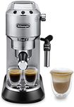 De'Longhi Dedica Style, Traditional Pump Espresso Machine, Coffee and Cappuccino Maker, EC685M, Silver