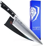 DALSTRONG Chef Knife - 8 inch Blade - Gladiator Series ELITE - Forged HC German Steel Chef's Knife - Razor Sharp Kitchen Knife - Professional Full Tang Knife - Black G10 Handle - Sheath -NSF Certified