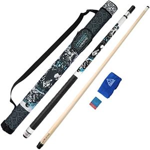 CUESOUL Gorgeous 58 inch 19oz Pool Cue Stick 13mm Cue Tip-White