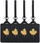 4 Pack Luggage Tag, Anyos PU Leathe