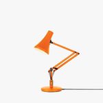 ANGLEPOISE 90 Mini Mini Desk Lamp, Sunburnt Orange, LED Low Energy Dimming Bulb, USB Power Cable, Aluminium Shade and Arms, Satin Painted Finish, Chrome Plated Fittings, Ideal for Small Spaces