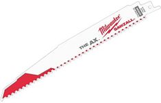 Milwaukee 48005026 The Ax Wood Demolition SAWZALL Blade 230mm 5TPI Pkt 5, Silver