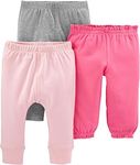 Carter's Baby Girls' 3-Pack Pants, 