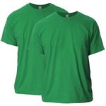 Gildan Men's G2000 Ultra Cotton Adult T-Shirt, 2-Pack, antique irish green, Large