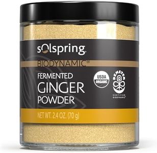 Dr. Mercola Solspring Biodynamic Organic Fermented Ginger Powder, 2.40 Oz. (50 Servings per Container), Non GMO, Gluten Free, USDA Organic, Demeter Certified