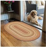 Homespice Decor - 20 x 30 Oval Harvest Jute Braided Rug