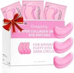 Onespring Under Eye Patches (30 Pairs) Rose Eye Mask for Puffy Eyes, Dark Circles, Eye Bag, Wrinkles - Undereye Bags, Birthday Gifts for Women - Vegan Cruelty-Free Self Care