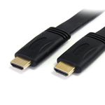 StarTech.com 25 ft Flat High Speed HDMI Cable with Ethernet - Ultra HD 4k x 2k HDMI Cable - HDMI to HDMI M/M - Flat HDMI Cable (HDMIMM25FL)