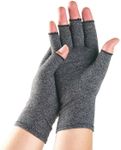 aoozleny Arthritis Compression Gloves for Women & Men for Arthritis Hand Pain Relief, Fingerless Cycling Gloves Compression Gloves (Fingerless Classic, XL)