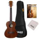 Kala KA-T Mahogany Tenor Ukulele with Gig-Bag, Polishing Cloth & E-Book - Mahogany