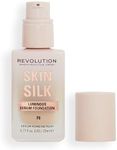 Makeup Revolution, Skin Silk Serum Foundation, Light to Medium Coverage, Contains Hyaluronic Acid, F6, 23ml