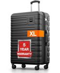 Travely Polycarbonate XL Suitcase Large 77cm - 158cm Linear Dimensions - 20kg Suitcase Including TSA Lock, Hard Shell, Travel Case