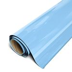 Siser EasyWeed Heat Transfer Vinyl HTV,Iron-on,12 inchs (Actual size:11.8") by 3 Feet Roll,for T-Shirts(Pale Blue)