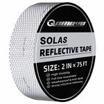 Qomovo Solas Reflective Tape Silver Marine Safety Warning Tape(2in x 75ft)