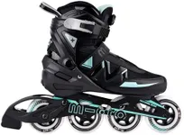 Men's Adult Inline Skate - Micro Delte High Performance Roller Skates Blades for Men, Indoor Outdoor and Fitness Black (8)