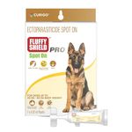 FluffyShield Spot-On: 4.02 ml Single Pipette for Dogs (40-60 kg) – Flea, Tick & Lice Prevention & Treatment