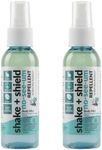 Best Bee Brothers Shake + Shield No-See-Ums Gnat Spray – Non-Greasy Bug Spray Body Mist Made with Plant-Based Ingredients, 2 Oz. (2 Pack)