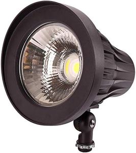 GKOLED 20W Bullet/Round Outdoor Spotlight, Narrow Beam Angle Light, 2500 Lumens Aluminum Waterproof Flag Pole Light, 5000K Daylight White, 120-277V AC, UL Listed and DLC Qualified, 5 Years Warranty