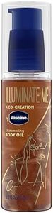 Vaseline Illuminate Me Shimmering Body Oil Body Oil Created for Melanin Rich Skin Illuminates Skin with Finishing Touch of Shimmer for Glowing Skin 95mL