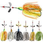 Bass Fishing Lures Buzzbait Spinnerbait Kit Hard Metal Bass Spinner Baits Fishing Lure Multicolor Swimbait Buzz Bait Fishing Lure for Bass Pike Trout Salmon Fishing