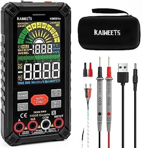 KAIWEETS 10000 Count Multimeter, True RMS Automatic Range Rechargeable Digital Multimeter, Smart Ammeter Voltage, Current, Resistance, Continuity, Frequency Meter, KM601s