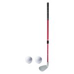 JAZZY PEARLS® Adjustable Golf Practice Club 21-36" Length Anti Slip TPE Grip No 7 Clubhead Red-Sporting Goods-Golf-Golf Clubs & Equipment-Golf Clubs-1 Golf Club2 Golf Balls