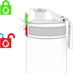 Ion8 500ml Leak Proof Water Bottle – BPA Free, Pink, Dishwasher Safe