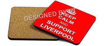 Keep Calm and Support Liverpool Coaster(Red) by FT.