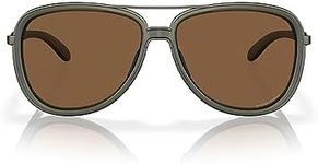 Oakley OO4129 Split Time Sunglasses, Matte Olive Ink/Prizm Bronze, 58 mm