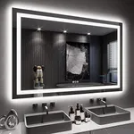 LOAAO 60X40 LED Bathroom Mirror wit