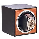 CO-Z Automatic Single Watch Winder, USB Powered Winder for Single Watch, Wooden Watches Storage Box Display Case for Watch Collectors, Self Winding Mechanical Watch Swing Rotating Organizer