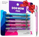 Funny Dog Mom Pen Set – 5-Piece Dog-Themed Stylus Pens for Christmas, Stocking Stuffers, or Birthdays – Ideal for Dog Mom Gifts for Women, Friends, Groomers, Vets, Dog Sitters, Dog Walkers, Co-Workers