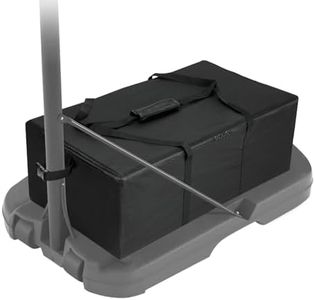 Hengme Weighted Base Anchor for Basketball Hoops - Heavy Duty Portable Sandbag Holds 300+ Lbs, 600D Waterproof Base Stabilizer for Basketball Goals - All-Weather Resistant, Black