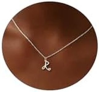 CAROVO Initial Necklaces for Women, Dainty Silver Letter R Initial Pendant Necklace Cute Necklaces Silver Initial Necklace for Women Jewelry Gifts Mom Gifts