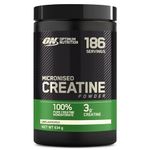Optimum Nutrition Micronised Creatine Monohydrate Powder, Creatine, Unflavoured, Supplement to Improve Strength and Muscle Performance, Pre and Post Workout, 634 g, 186 Servings