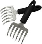 Cave Tools Metal Meat Claws for Shredding Pulled Pork, Chicken, Turkey, and Beef- Handling & Carving Food - Barbecue Grill Accessories for Smoker, or Slow Cooker (Rake Grip)