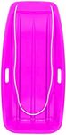 chiwanji Solid Snow Sled, Snow Sled Adults Flyer Flying Toboggan Sledge Pull Rope and S, Purple