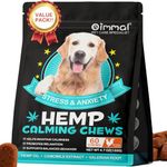 Calming Dog Treats for Anxiety - Calming Hemp Treats for Dog - Dog Anxiety Relief with Hemp Oil, Natural Stress Relief During Firework, Storm, Separation - Chicken Flavor Chewing Treats - 60 Count