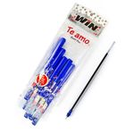 WIN Te amo Ball Pens | 30 Blue Ink Pens & 10 Refills | The Magic of Gel in a Ball Pen | 0.7 mm Tip | Pens for Writing | School, Office & Business Uses | Stationery Items