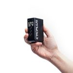CYCPLUS AS2 Pro Max Tiny Pump Mini with Gauge, Max 120 PSI Cordless Bicycle Air Pump, Auto Stop, with Presta and Schrader Valve for Car, Motorcycle, Bike and Ball(2025 Updated Version)