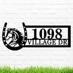 Personalized HorseShoe Address Sign